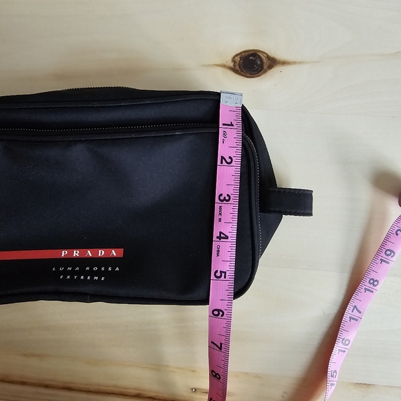Prada Luna Rossa Extreme Toiletry Bag Black - Picture 3 of 4